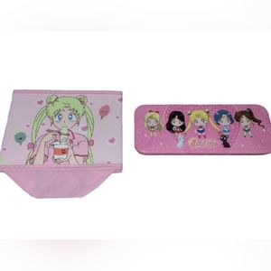 Sailor Moon Pencil Case And Small Collapsible Storage Cube Bin